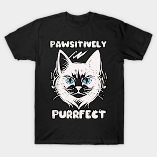 PAWSITIVELY PURRFECT CAT T SHIRT T-Shirt